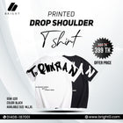 Back printed drop shoulder t shirt