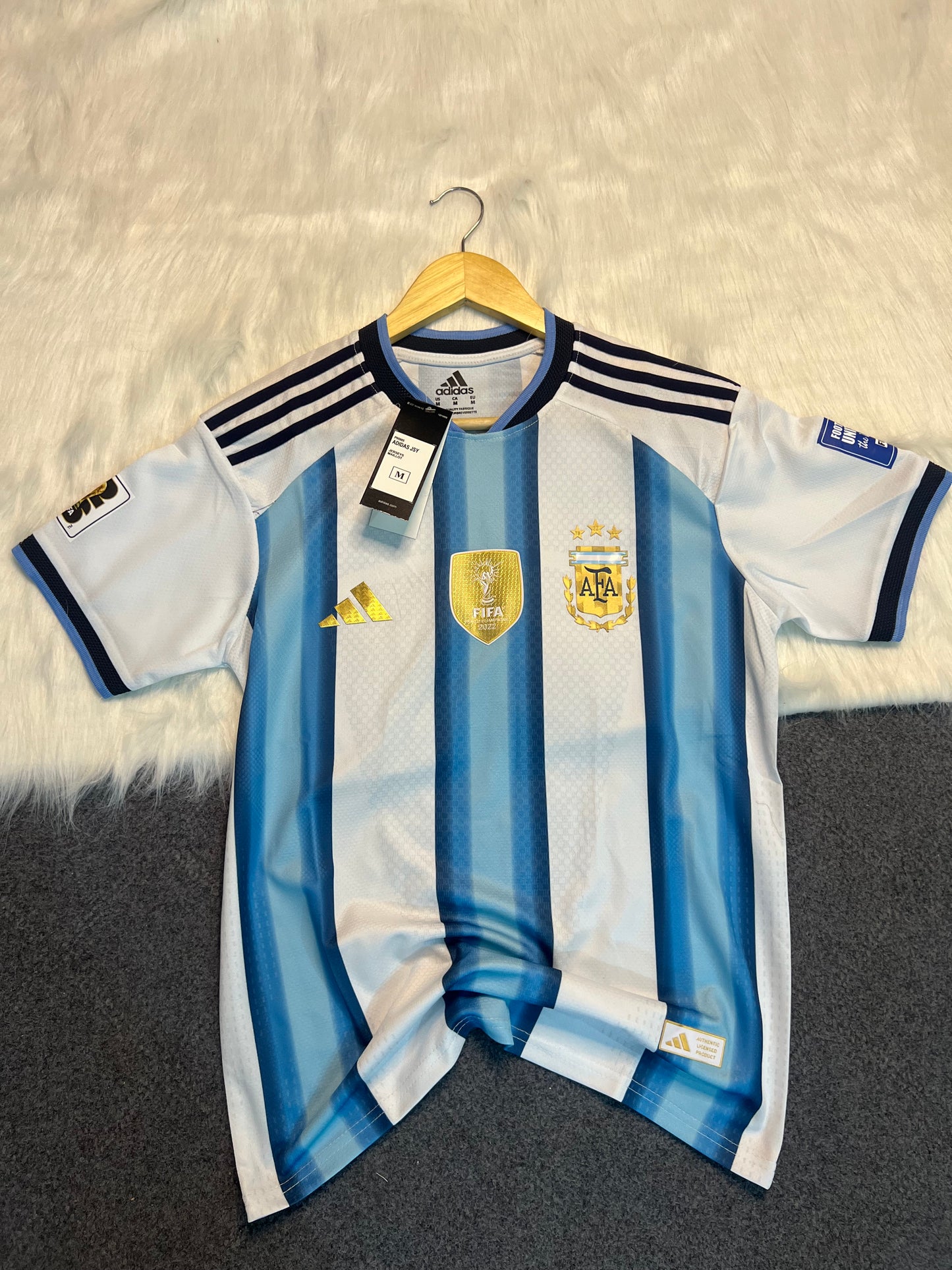 Imported player addition jersey 👌
For Argentina 🇦🇷 Lovers 
1:1 grade.Top notch quality ✅