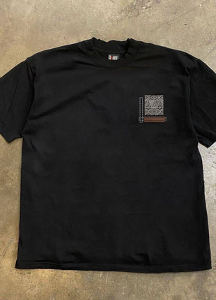 Drop shulder t shirt printed