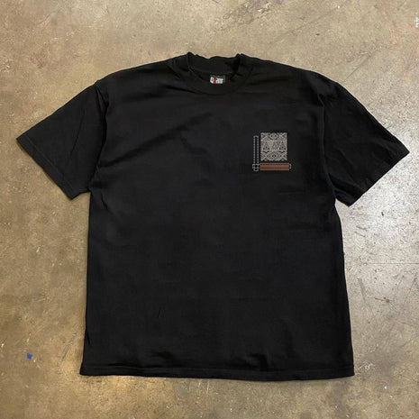 Drop shulder t shirt printed
