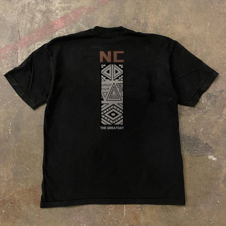 Drop shulder t shirt printed