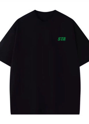 Drop shulder t shirt printed