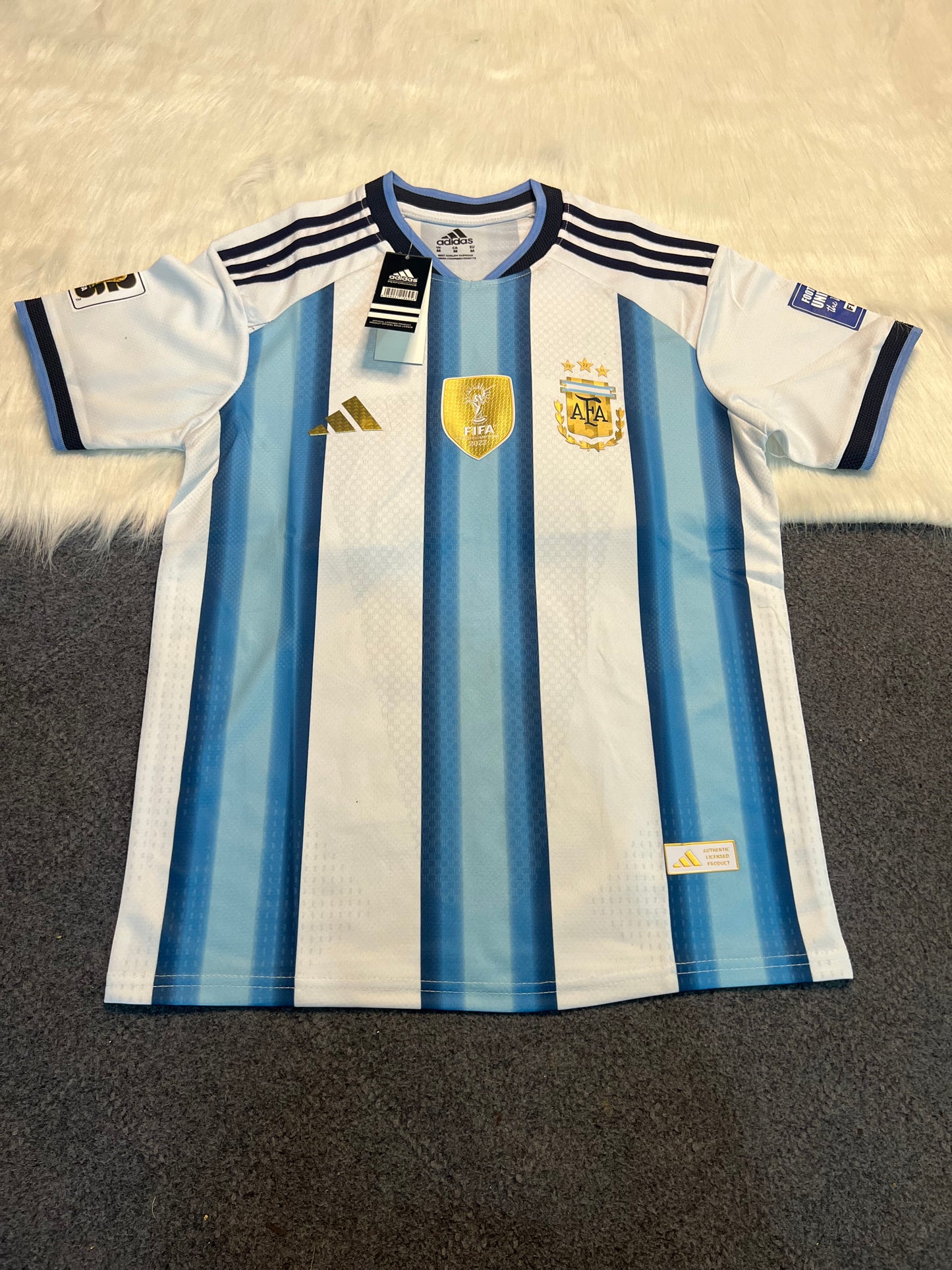 Imported player addition jersey 👌
For Argentina 🇦🇷 Lovers 
1:1 grade.Top notch quality ✅