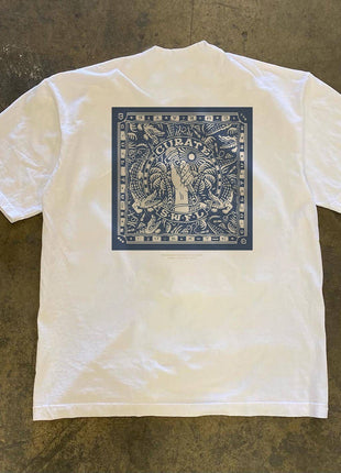 Drop shulder t shirt printed
