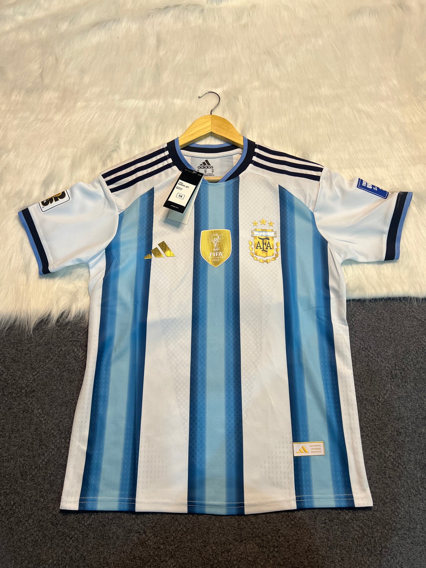 Imported player addition jersey 👌
For Argentina 🇦🇷 Lovers 
1:1 grade.Top notch quality ✅
