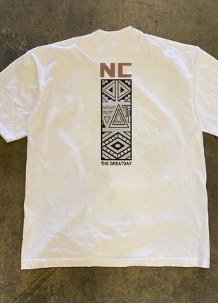 Drop shulder t shirt printed