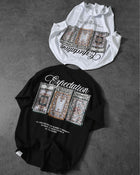 Printed drop shulder t shirt