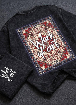 Acid wash doff shoulder t shirt  Work of Art!