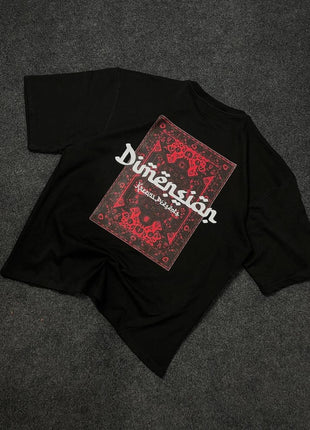 Printed drop shulder t shirt