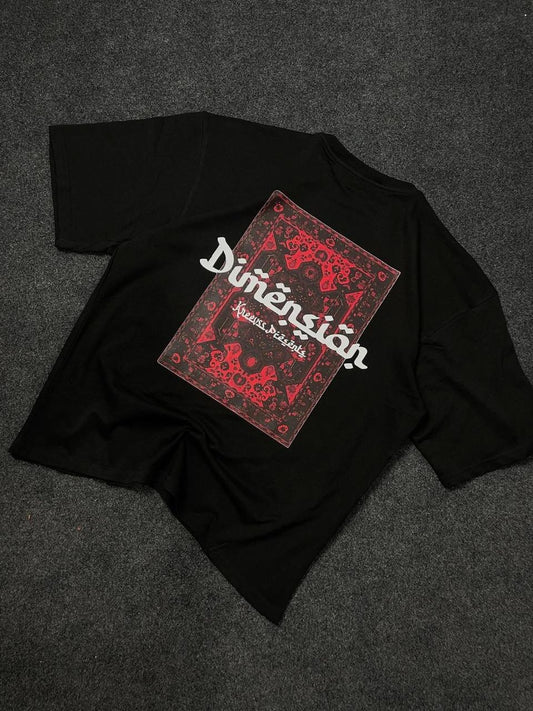Printed drop shulder t shirt